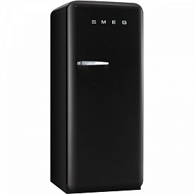 Чёрный холодильник Smeg FAB28RNE1