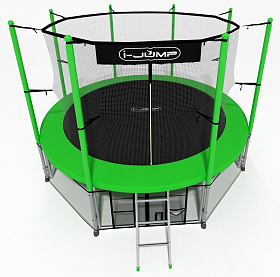 Каркасный батут 3,05 м с сеткой i-Jump 10FT GREEN фото 2 фото 2