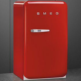 Холодильник бордового цвета Smeg FAB10RR фото 3 фото 3