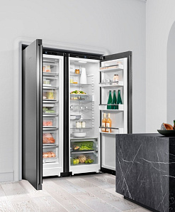 Двухстворчатый чёрный холодильник Liebherr XRFbd 5220 (SFNbde 5227 + SRbde 5220) фото 2 фото 2