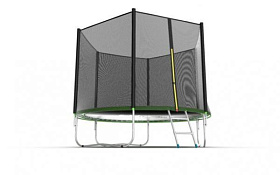 Батут с сеткой 10 ft EVO FITNESS JUMP External, 10ft (зеленый) фото 4 фото 4
