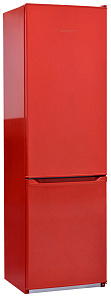 Цветной двухкамерный холодильник NordFrost NRB 120 832 красный