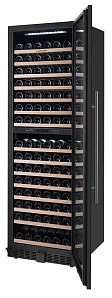 Узкий высокий винный шкаф LIBHOF SMD-165 black фото 4 фото 4
