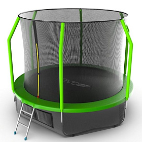 Батут для детей EVO FITNESS JUMP Cosmo 10ft (Green) + нижняя сеть фото 2 фото 2