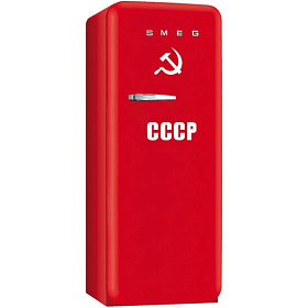 Маленький красный холодильник Smeg FAB28CCCP