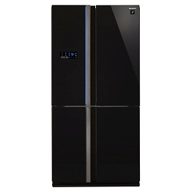Тихий холодильник с no frost Sharp SJ FS97V BK