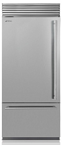 Серый холодильник Smeg RF396LSIX фото 4 фото 4
