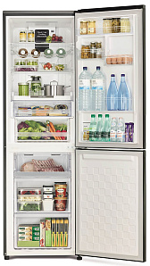Бежевый холодильник с No Frost HITACHI R-BG 410 PU6X GBE фото 2 фото 2