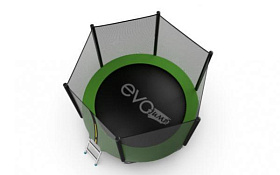 Батут для взрослых EVO FITNESS JUMP External, 8ft (зеленый) фото 4 фото 4