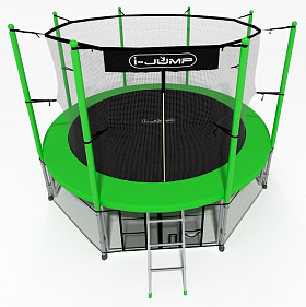 Батут 3,66 м с защитной сеткой i-Jump 12FT GREEN фото 2 фото 2