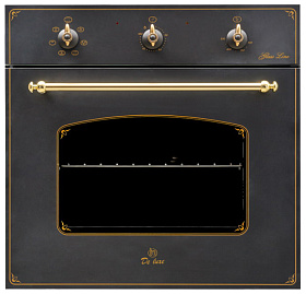 Классический духовой шкаф чёрного цвета DeLuxe 6006.03 эшв - 061