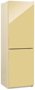 Двухкамерный холодильник шириной 57 см NordFrost NRG 119 742 бежевое стекло