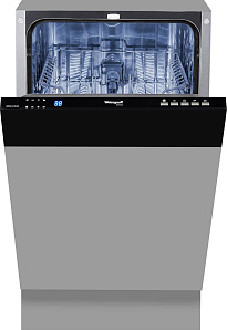 Чёрная посудомоечная машина 45 см Weissgauff BDW 4134 D