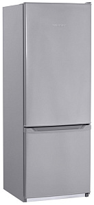 Маленький серебристый холодильник NordFrost NRB 137 332 серебристый металлик