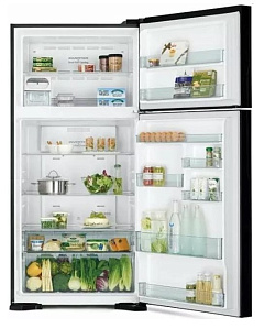 Двухкамерный холодильник  no frost HITACHI R-VG 662 PU7 GBK фото 2 фото 2
