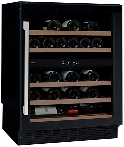Отдельно стоящий винный шкаф Climadiff Avintage AVU 53 CDZA чёрный с чёрной рамкой