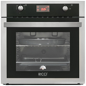 Маленький газовый духовой шкаф Ricci RGO 650 IX