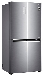 Серый холодильник LG GC-B 22 FTMPL серебристый