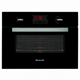 Встраиваемая чёрная микроволновая печь Brandt ME1245B