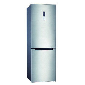 Серебристый холодильник Leran CBF 210 IX