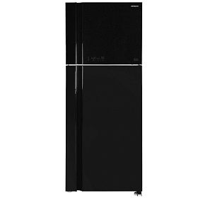 Большой чёрный холодильник HITACHI R-VG542PU3GBK