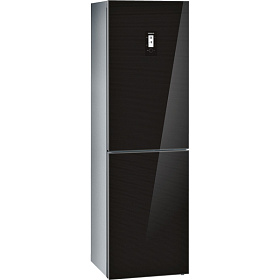 Чёрный холодильник Siemens KG39NSB20R