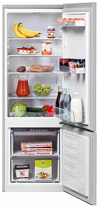 Серебристый двухкамерный холодильник Beko RCSK 250 M 00 S