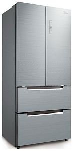 Серебристый холодильник Midea MRF 519 SFNX