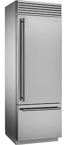 Серый холодильник Smeg RF376RSIX