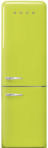 Двухкамерный зелёный холодильник Smeg FAB32RLI3