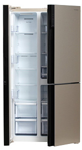 Холодильник Хендай Сайд бай Сайд Hyundai CS6073FV шампань фото 3 фото 3