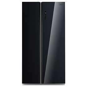 Чёрный холодильник Side-By-Side Midea MRS518SNGBL