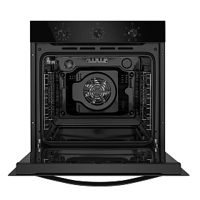Чёрный электрический встраиваемый духовой шкаф Maunfeld EOEF.766B2 фото 3 фото 3