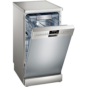 Отдельностоящая серебристая посудомоечная машина 45 см Siemens SR 26T898 RU