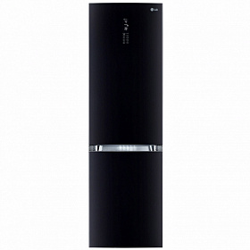Недорогой чёрный холодильник LG GA-B439 TGMR