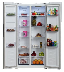 Холодильник side by side Hyundai CS4502F белый фото 3 фото 3