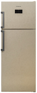 Двухкамерный холодильник шириной 70 см Scandilux TMN 478 EZ B