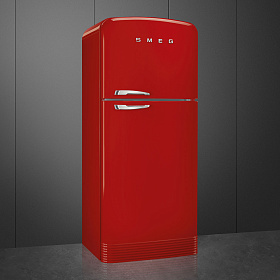 Ретро красный холодильник Smeg FAB50RRD5 фото 2 фото 2