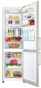 Бежевый холодильник LG GA-B499YEQZ фото 3 фото 3