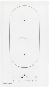 Белая 2-х конфорочная варочная панель Zigmund & Shtain CI 35.3 W