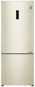 Бежевый холодильник шириной 70 см LG GC-B 569 PECZ бежевый