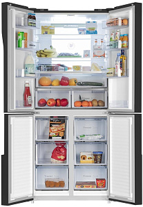 Чёрный холодильник с No Frost Maunfeld MFF181NFB фото 2 фото 2