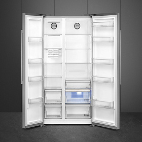 Двухдверный холодильник Smeg SBS63XDF фото 2 фото 2