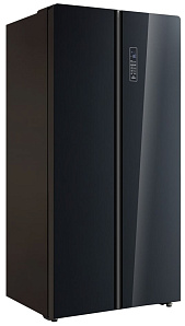 Чёрный холодильник Korting KNFS 91797 GN