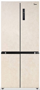 Широкий бежевый холодильник Midea MDRF644FGF34B