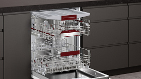 Компактная красная посудомоечная машина Neff S275ECX12E фото 4 фото 4