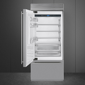 Двухкамерный двухкомпрессорный холодильник Smeg RF396LSIX фото 2 фото 2