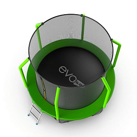 Недорогой батут для дачи EVO FITNESS JUMP Cosmo 8ft (Green) + нижняя сеть фото 4 фото 4