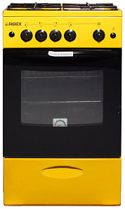 Газовая плита с газовой духовкой Reex CG-54 eYe жёлтый