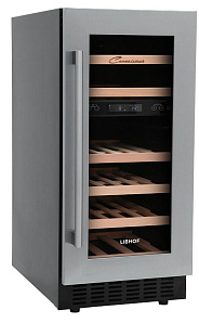 Двухзонный винный шкаф LIBHOF CXD-28 silver